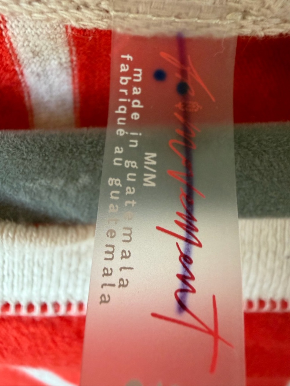 FP Movement by Free People Red Vertical-Stripe Long Sleeve Tee - Picture 4 of 4